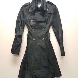 Karen Millin Black Aline trench coat